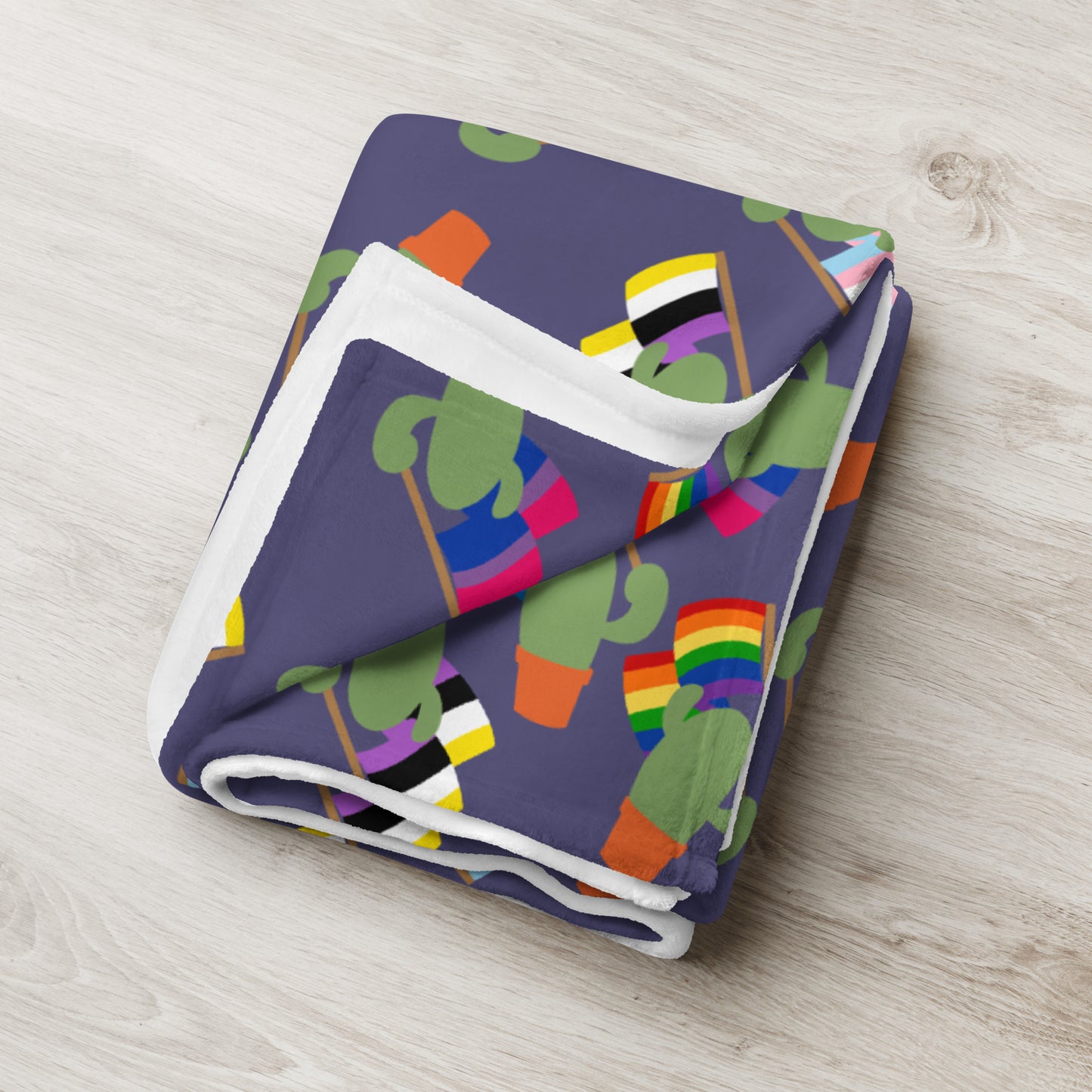 Pride Cacti Throw Blanket