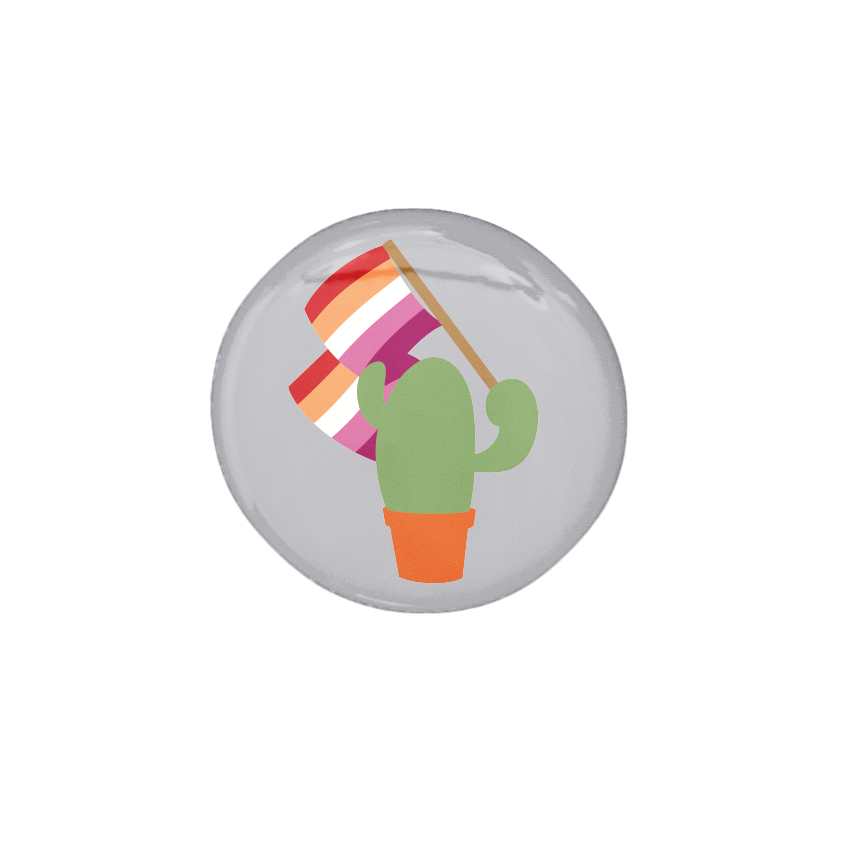 Prickly Pride Pins | Pride Flag Cacti