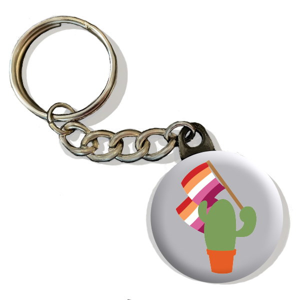 Prickly Pride Keychains | Pride Flag Cacti