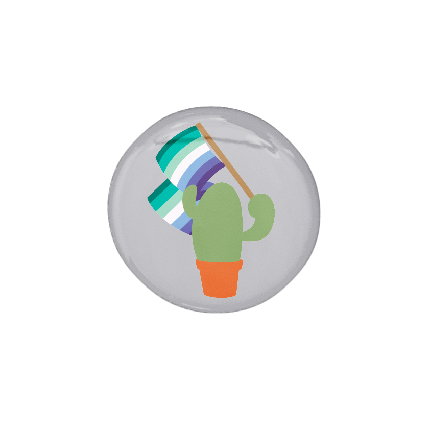 Prickly Pride Pins | Pride Flag Cacti