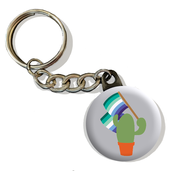 Prickly Pride Keychains | Pride Flag Cacti