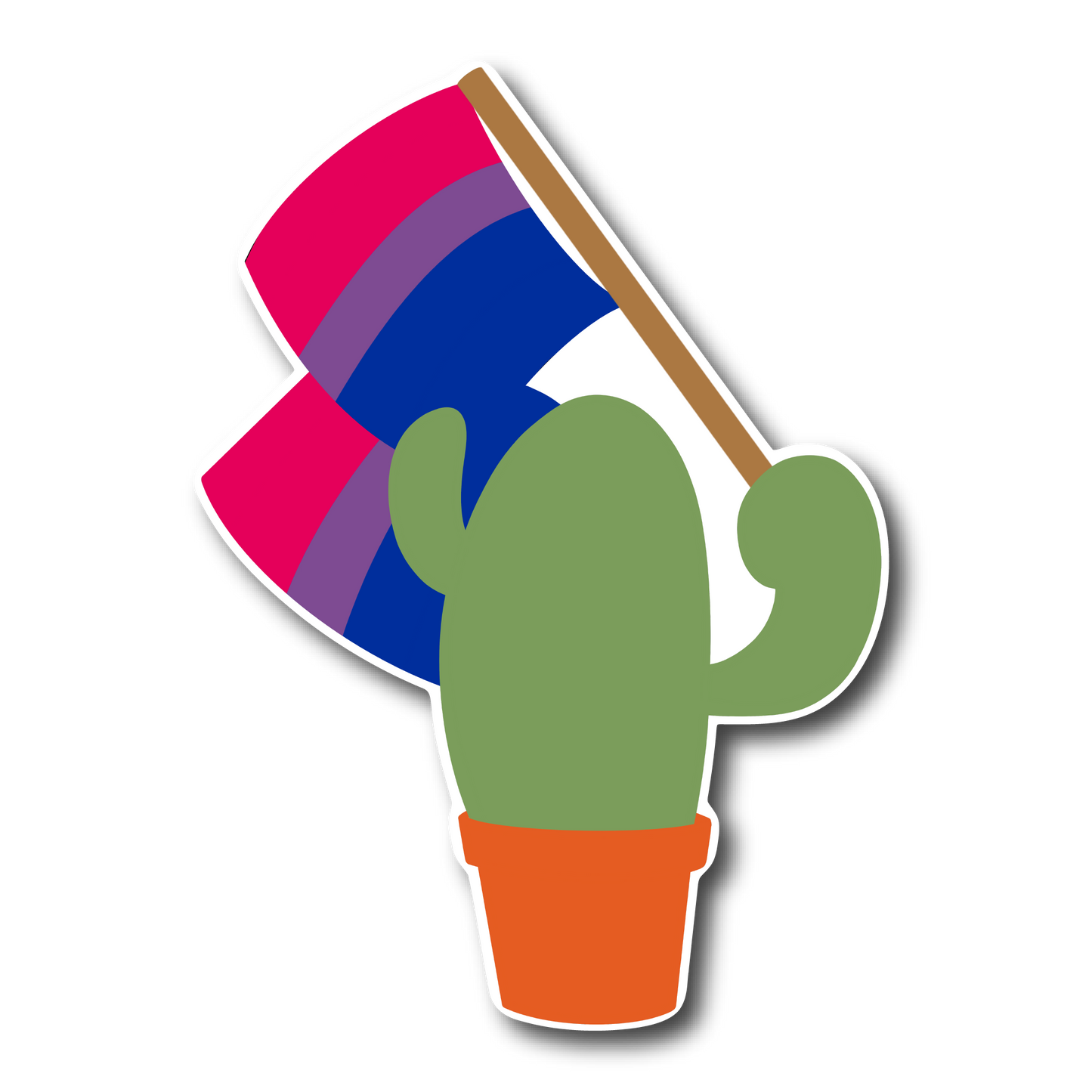 Prickly Pride Stickers | Pride Flag Cacti