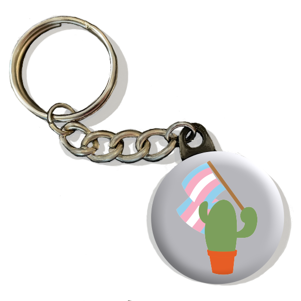 Prickly Pride Keychains | Pride Flag Cacti