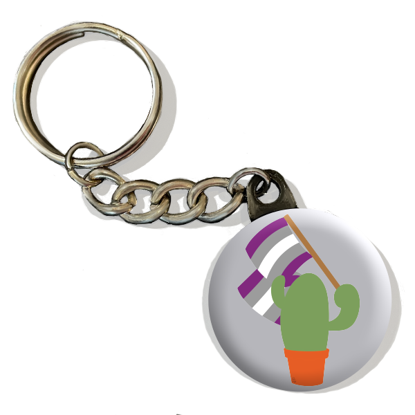 Prickly Pride Keychains | Pride Flag Cacti