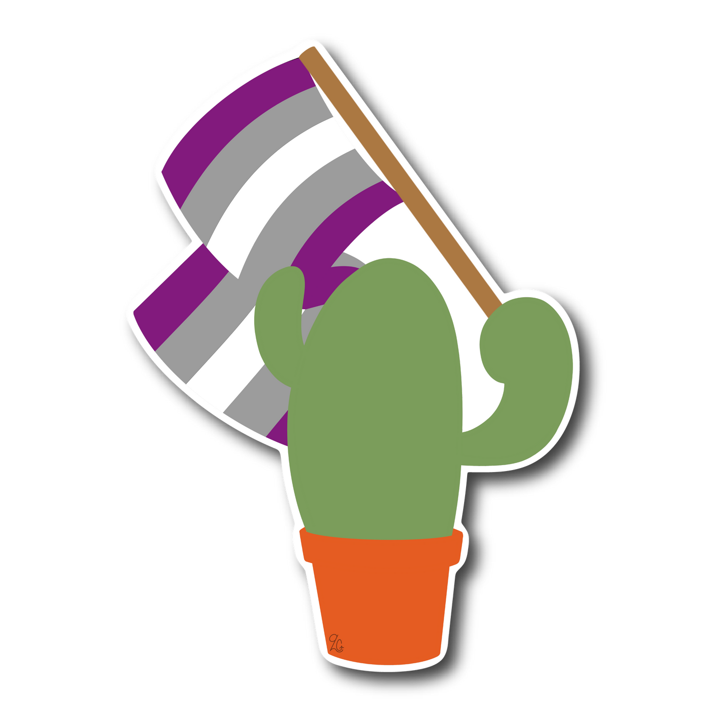 Prickly Pride Stickers | Pride Flag Cacti