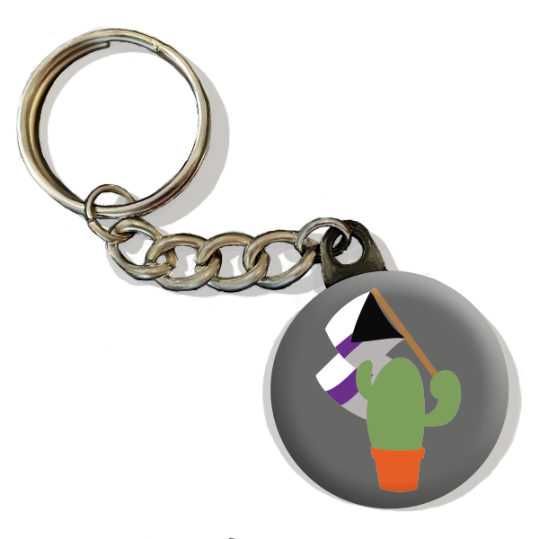 Prickly Pride Keychains | Pride Flag Cacti