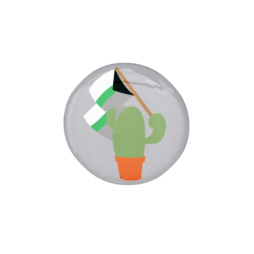 Prickly Pride Pins | Pride Flag Cacti