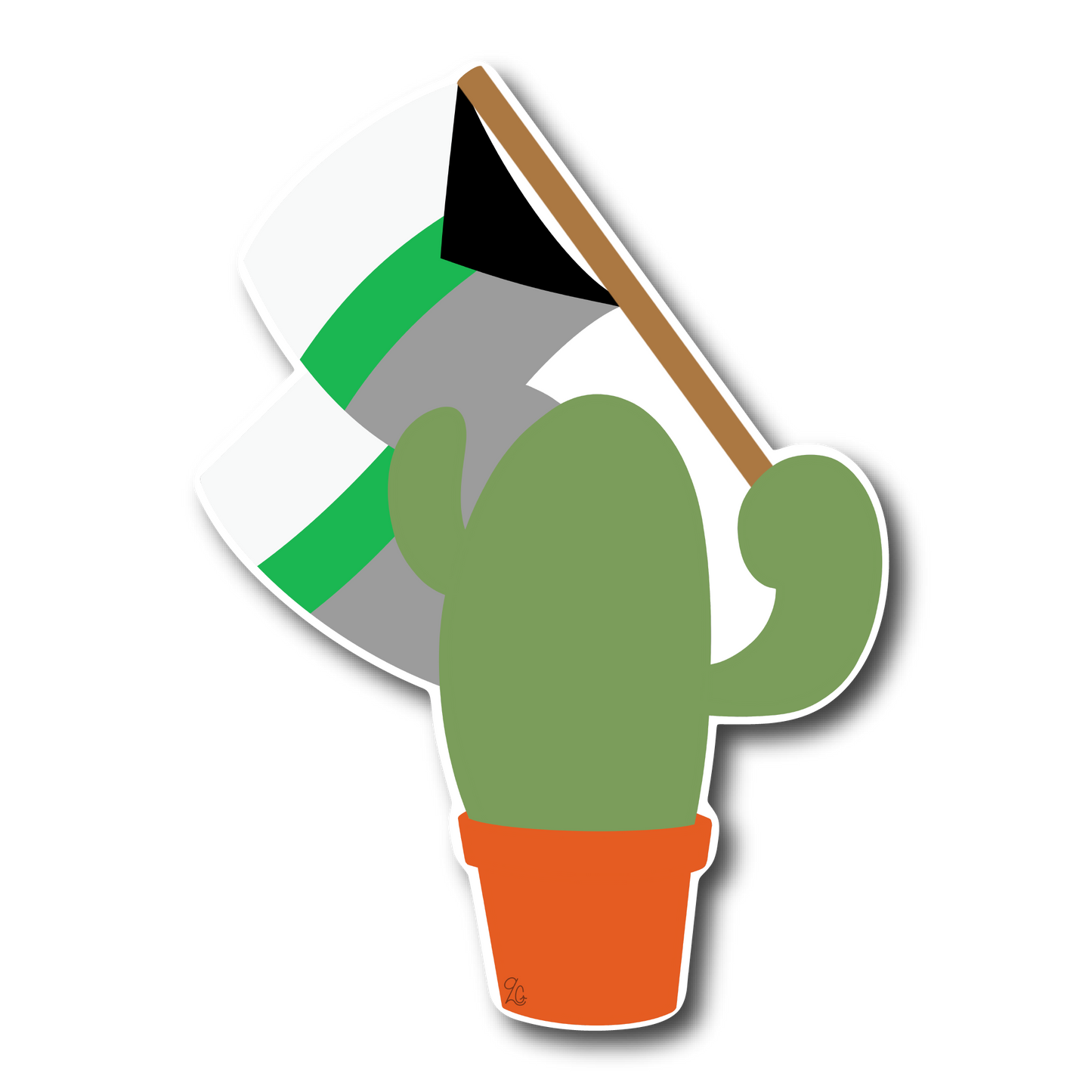 Prickly Pride Stickers | Pride Flag Cacti