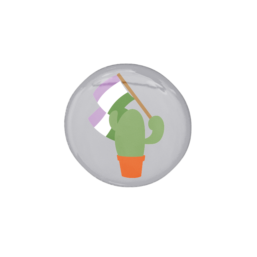 Prickly Pride Pins | Pride Flag Cacti