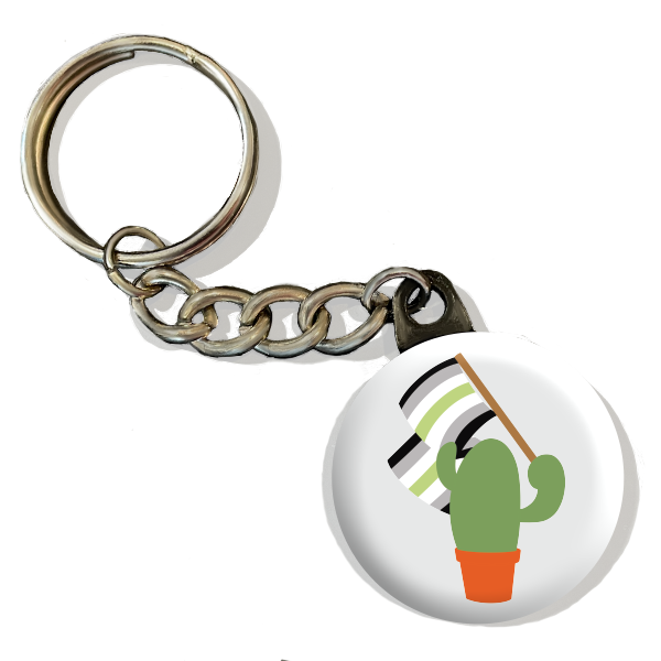 Prickly Pride Keychains | Pride Flag Cacti