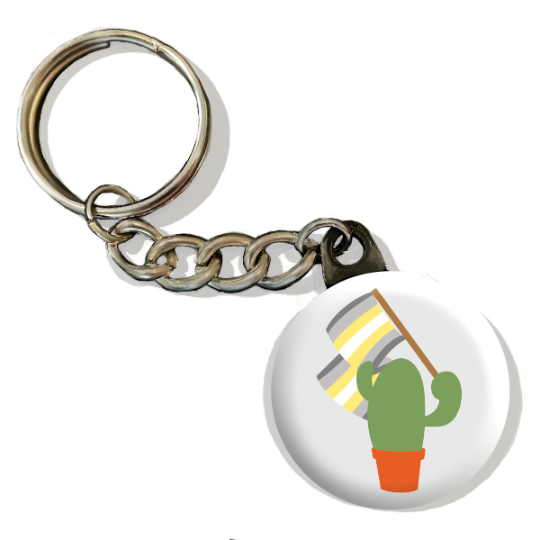 Prickly Pride Keychains | Pride Flag Cacti