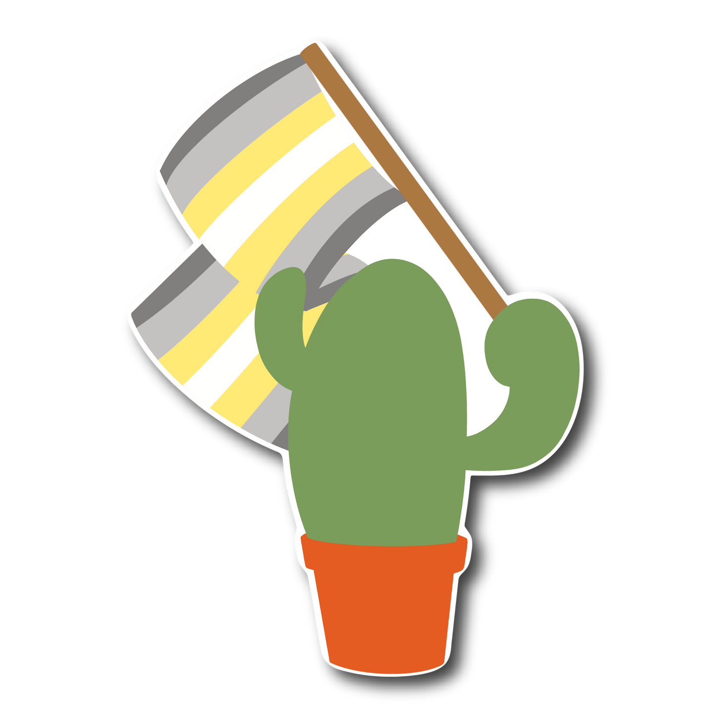 Prickly Pride Stickers | Pride Flag Cacti