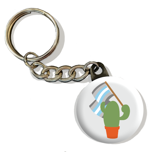 Prickly Pride Keychains | Pride Flag Cacti