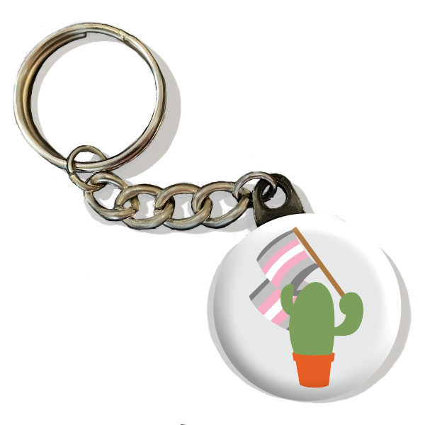 Prickly Pride Keychains | Pride Flag Cacti