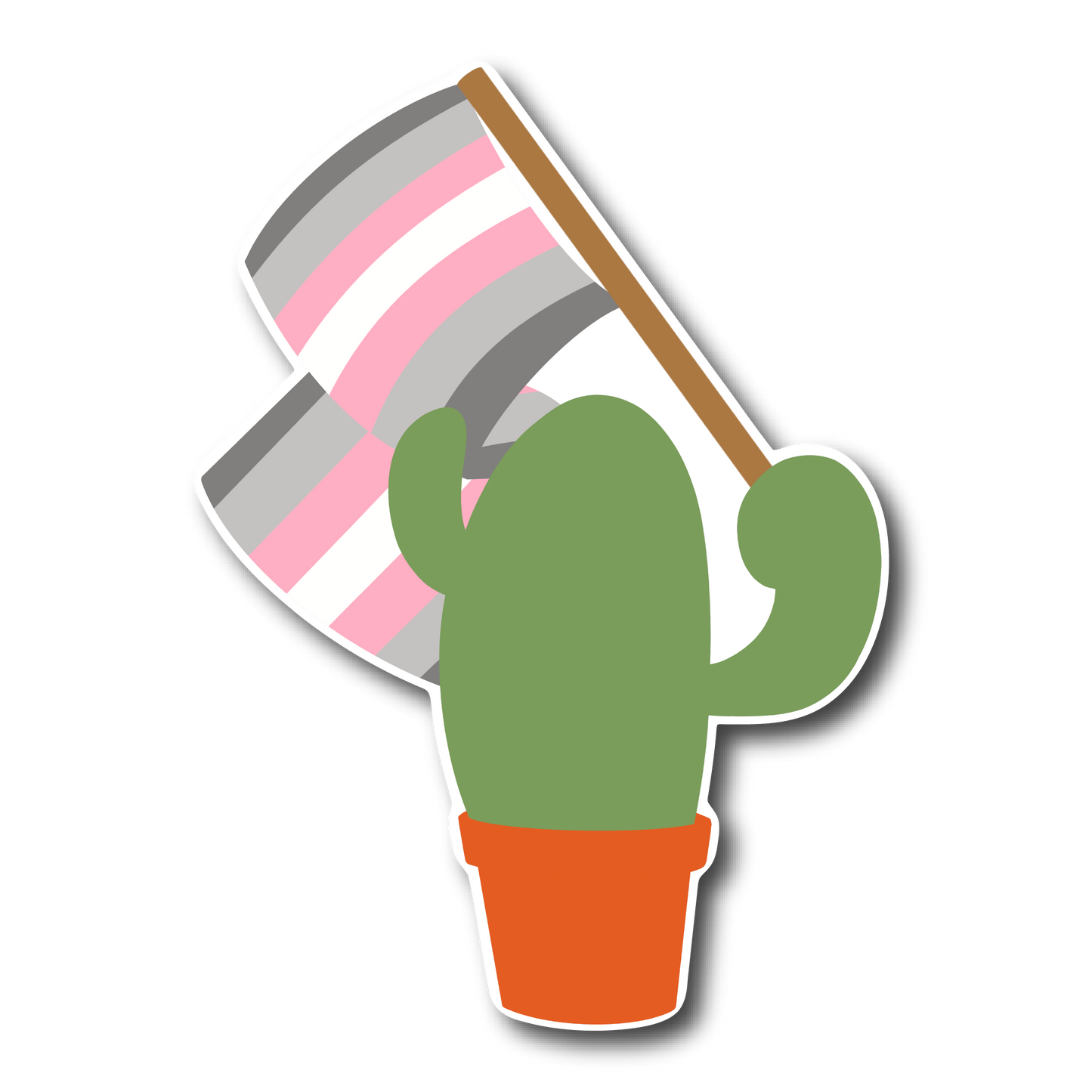 Prickly Pride Stickers | Pride Flag Cacti