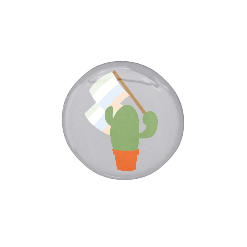 Prickly Pride Pins | Pride Flag Cacti