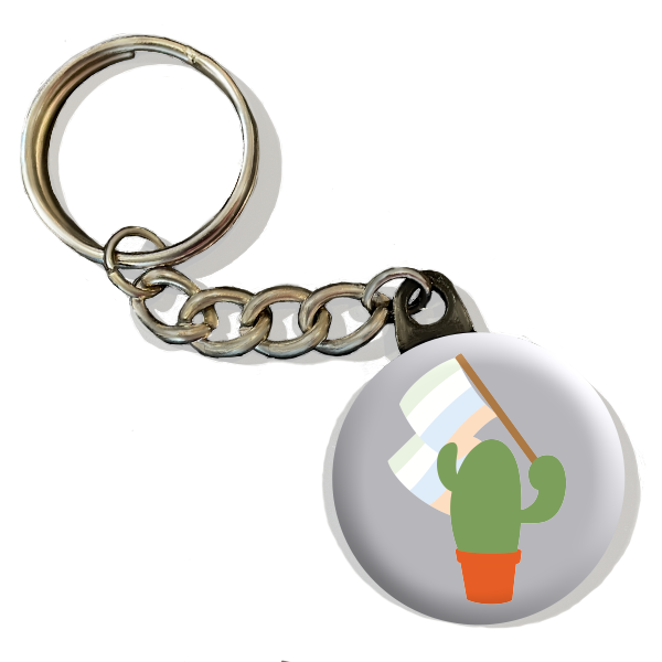 Prickly Pride Keychains | Pride Flag Cacti