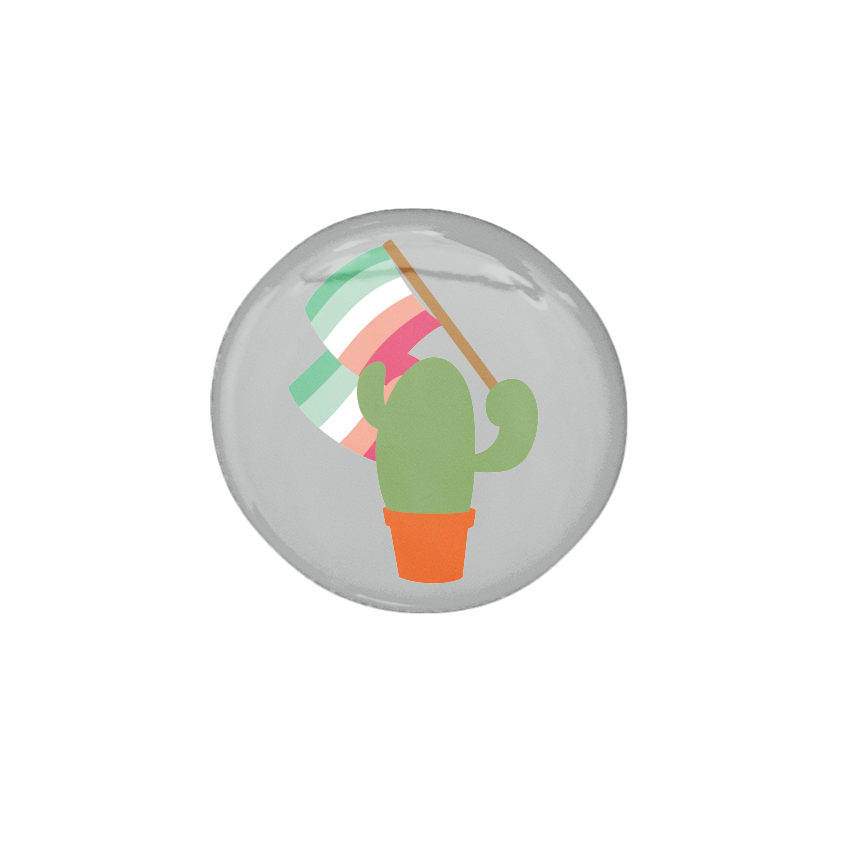 Prickly Pride Pins | Pride Flag Cacti