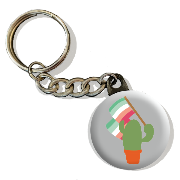 Prickly Pride Keychains | Pride Flag Cacti