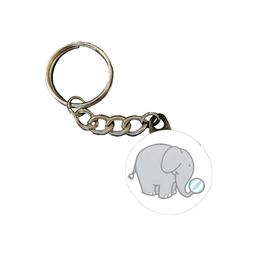 Elephant with Blue Ball