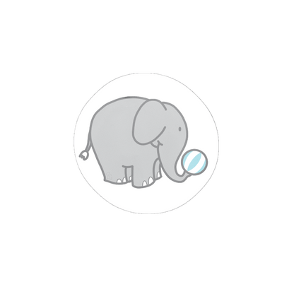 Elephant with Blue Ball