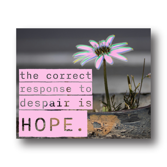 The correct response to despair