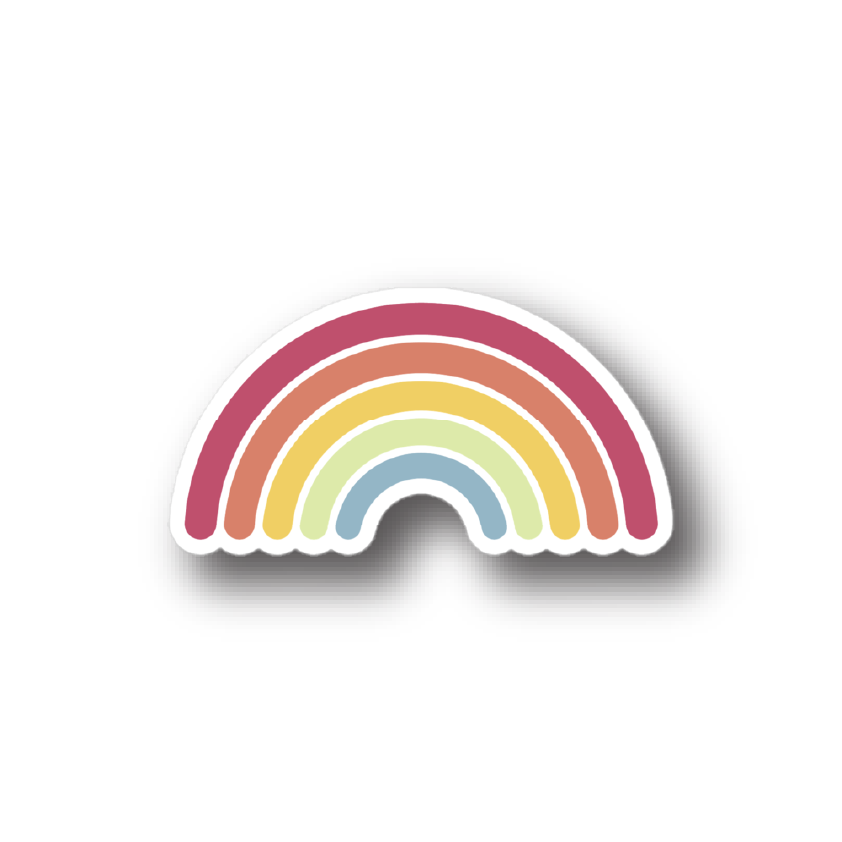 Retro Rainbow Sticker