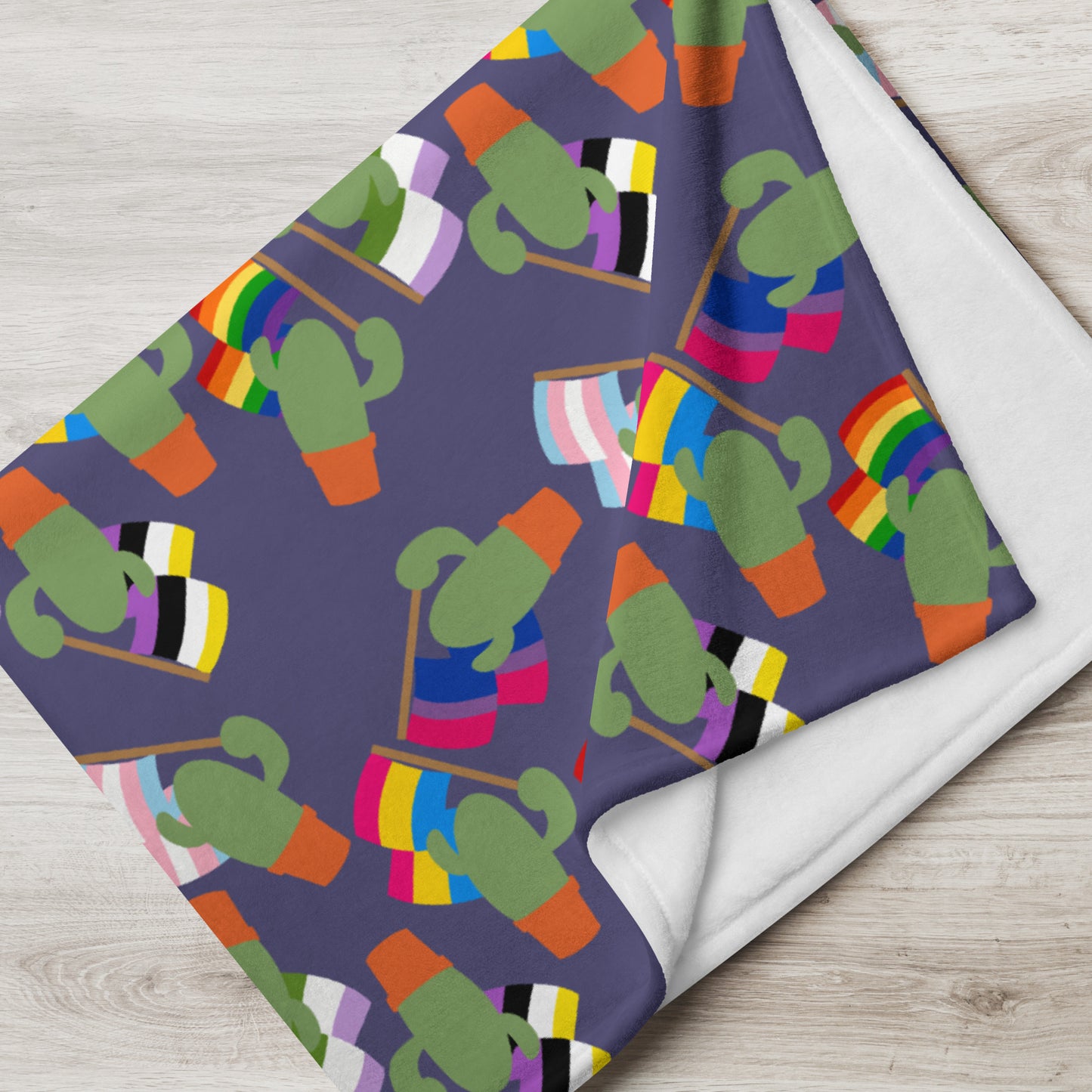 Pride Cacti Throw Blanket
