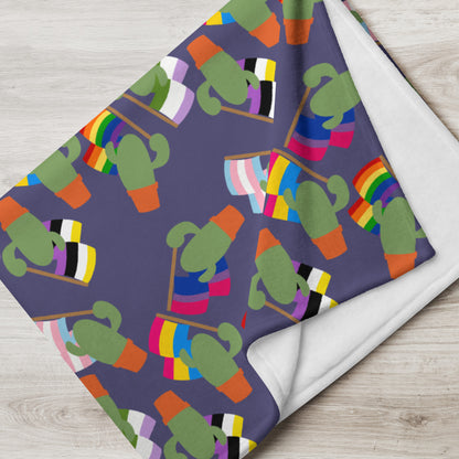 Pride Cacti Throw Blanket