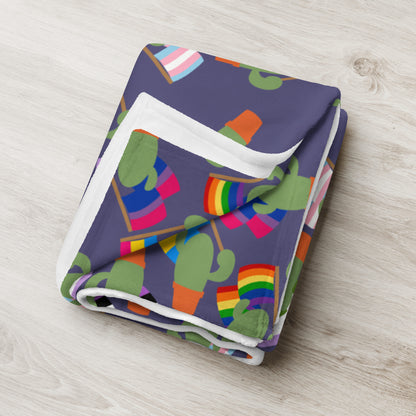 Pride Cacti Throw Blanket