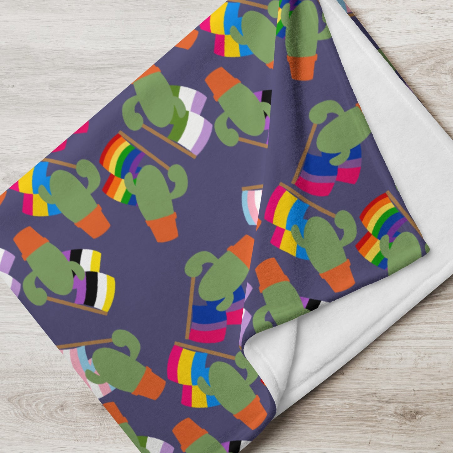 Pride Cacti Throw Blanket