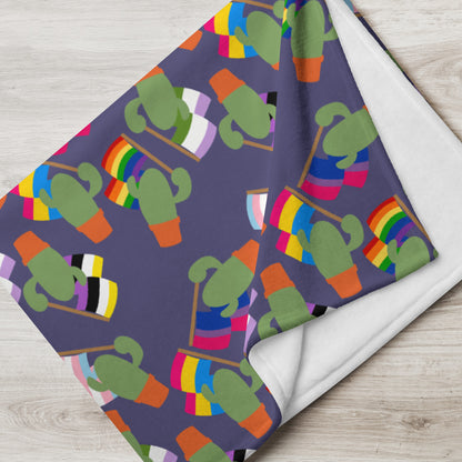 Pride Cacti Throw Blanket