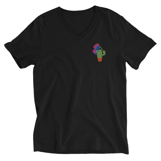 Bi Pride Cactus Embroidered Tee