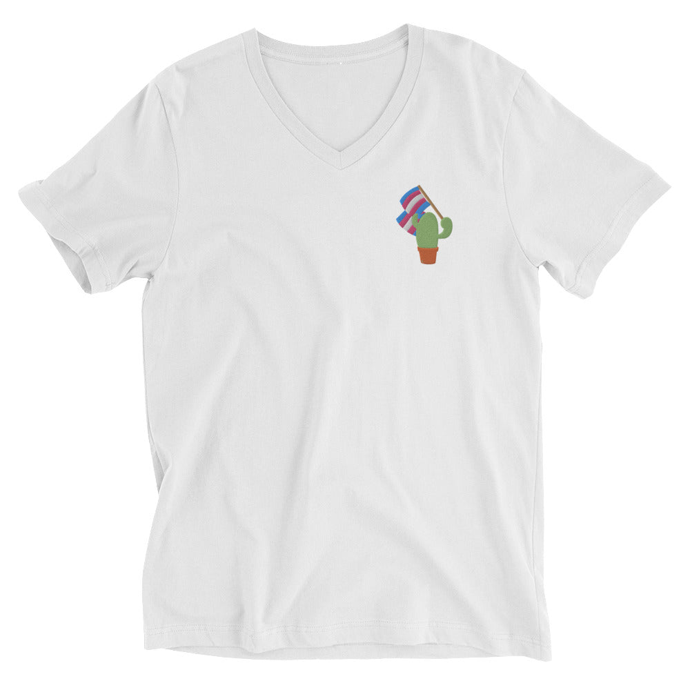 Trans Pride Cactus Embroidered Tee