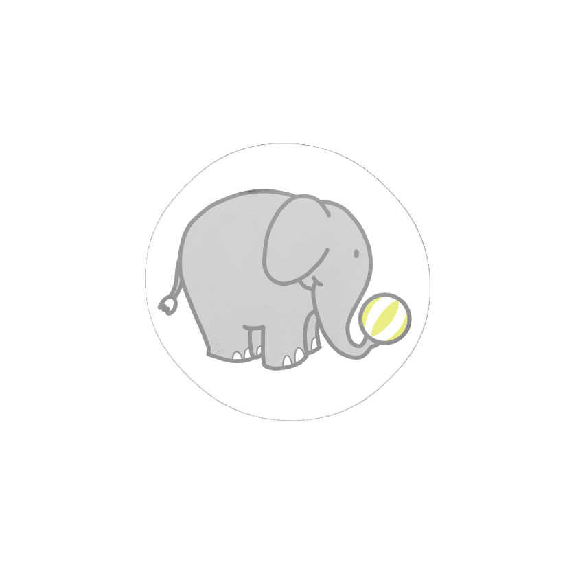 Elephant with Yellow Ball