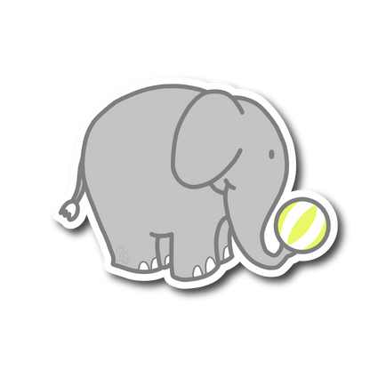 Elephant with Yellow Ball